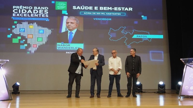 Patos ganha quatro dos seis indicadores do prêmio Cidades Excelentes da BAND e irá disputar a etapa nacional IGMA