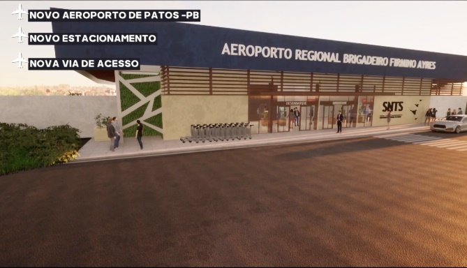 Governo do Estado autoriza obras da etapa final do Aeroporto de Patos