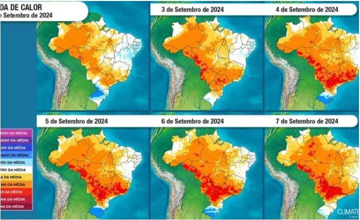 Inmet alerta para nova onda de calor em setembro com temperaturas recordes