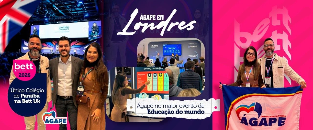 Colégio de Patos marca presença na maior feira de educação e tecnologia do mundo, em Londres