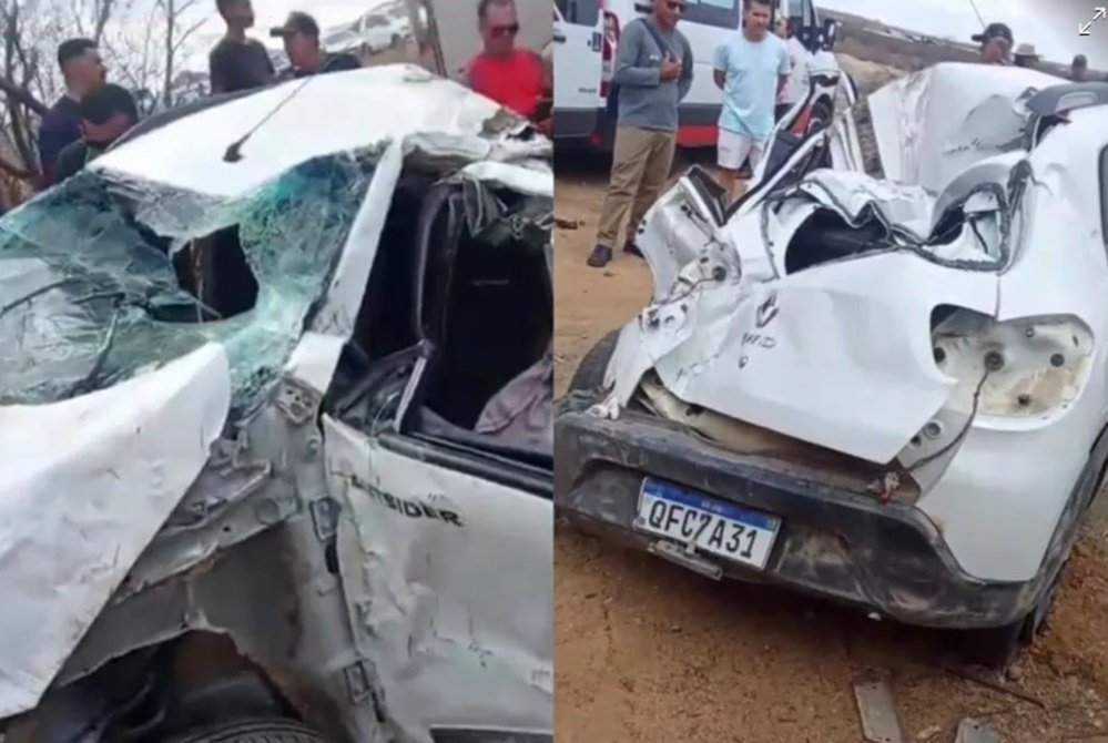 Médico fica ferido em capotamento entre as cidade de Patos e Quixaba