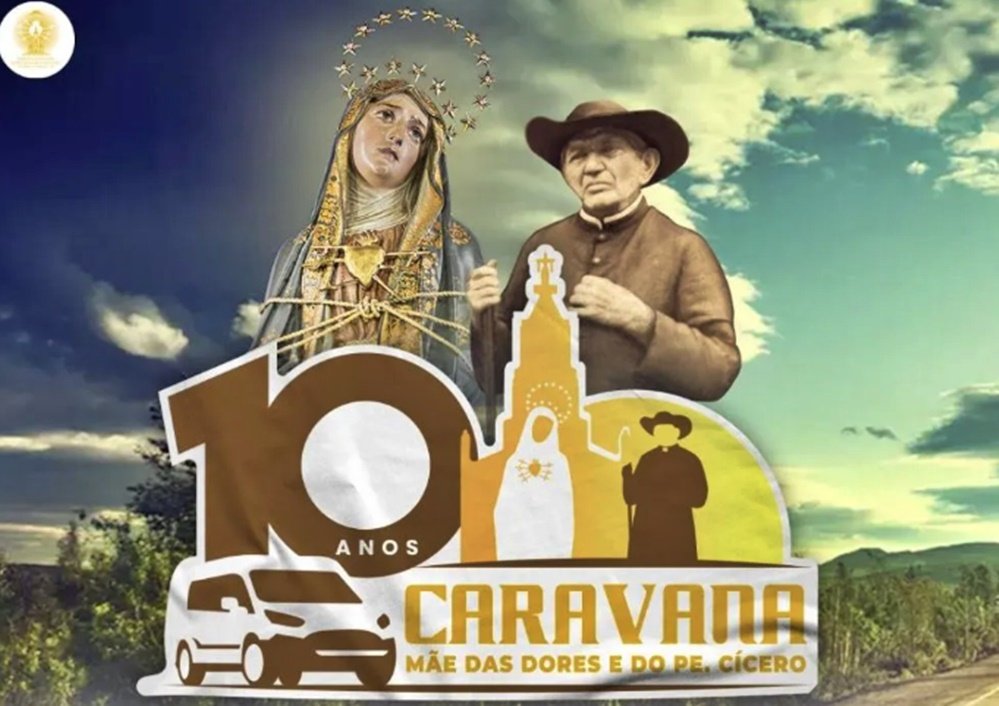 Caravana Mãe das Dores e do Padre Cícero visita Teixeira para inauguração de monumento religioso