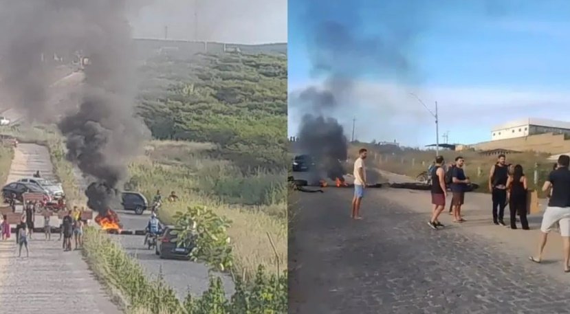 Moradores protestam contra buracos no bairro dos Estados; Prefeitura anuncia solução após nova licitação