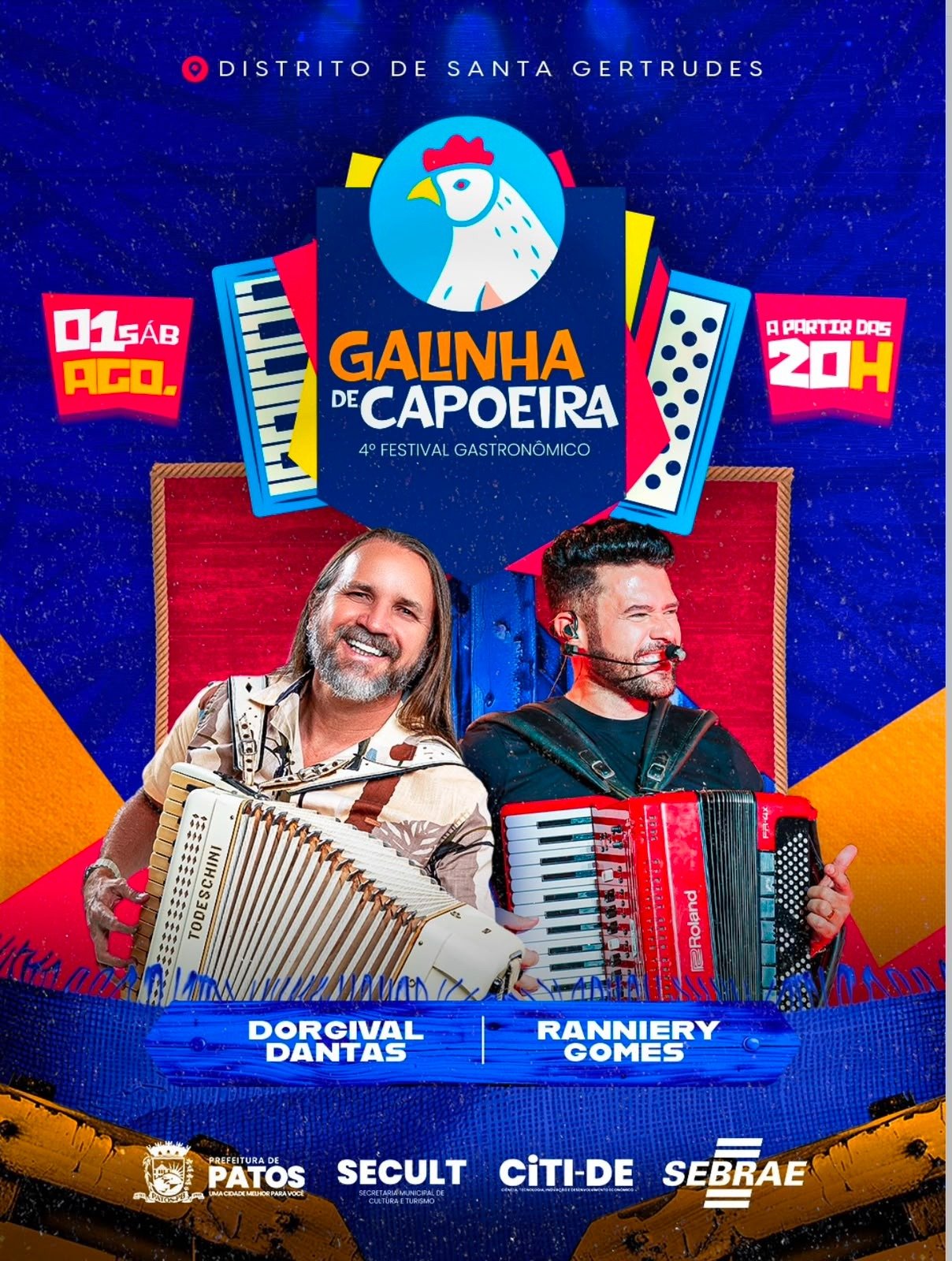 Festival da Galinha de Capoeira movimenta Santa Gertrudes neste fim de semana