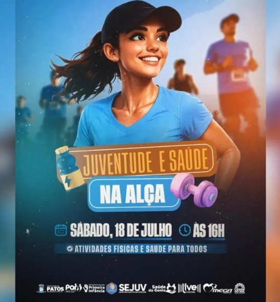 Prefeitura de Patos realiza nova edição do “Juventude e Saúde na Alça” neste sábado (18)