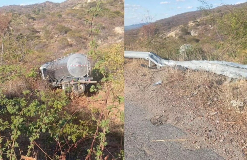 Motorista que pulou de caminhão sem freios na Serra do Teixeira passa por cirurgia e segue internado em Patos