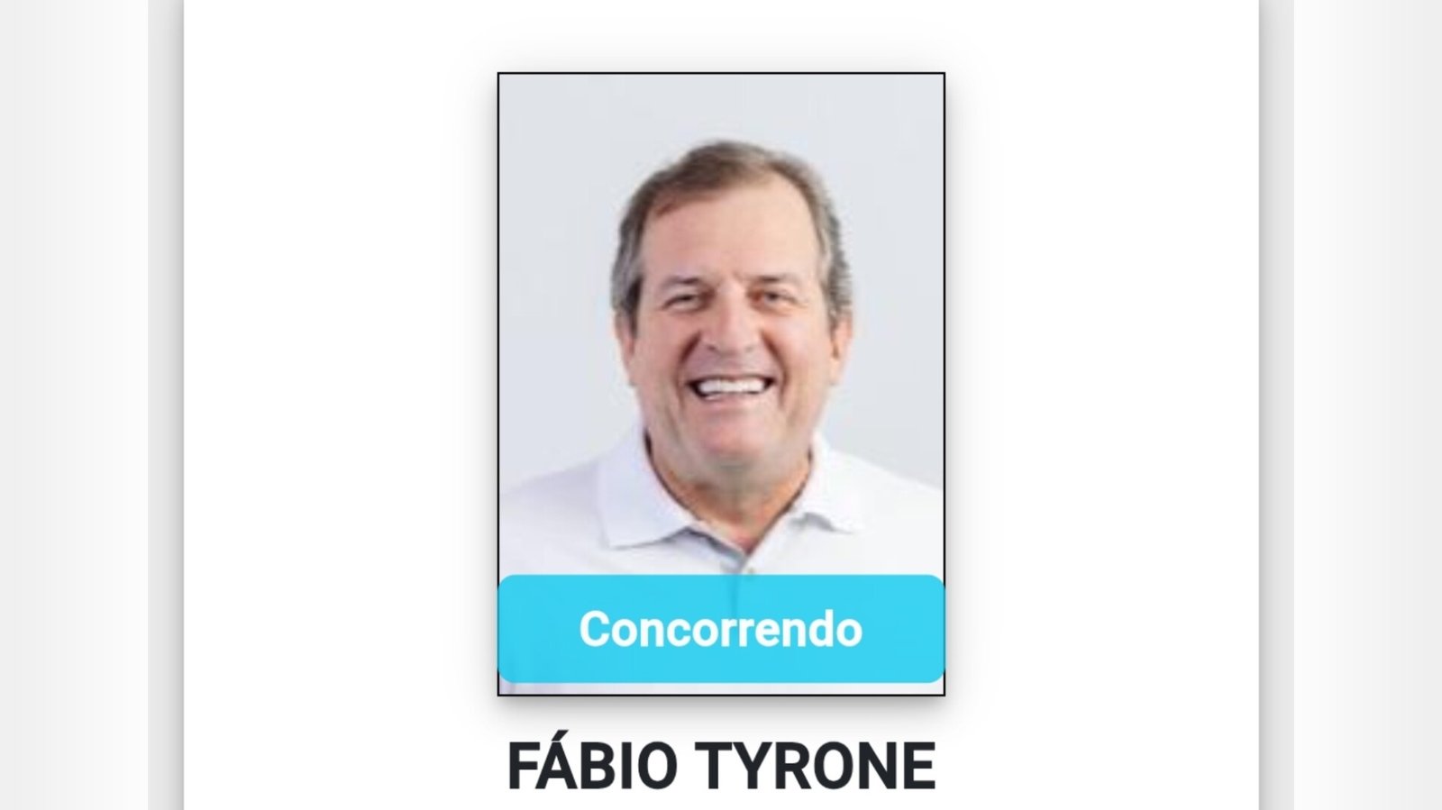 Justiça Eleitoral defere candidatura de Fábio Tyrone a deputado federal nas Eleições 2026