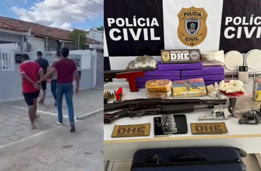 DHE prende dois suspeitos com armas e drogas durante investigação sobre transporte de armamento em Patos