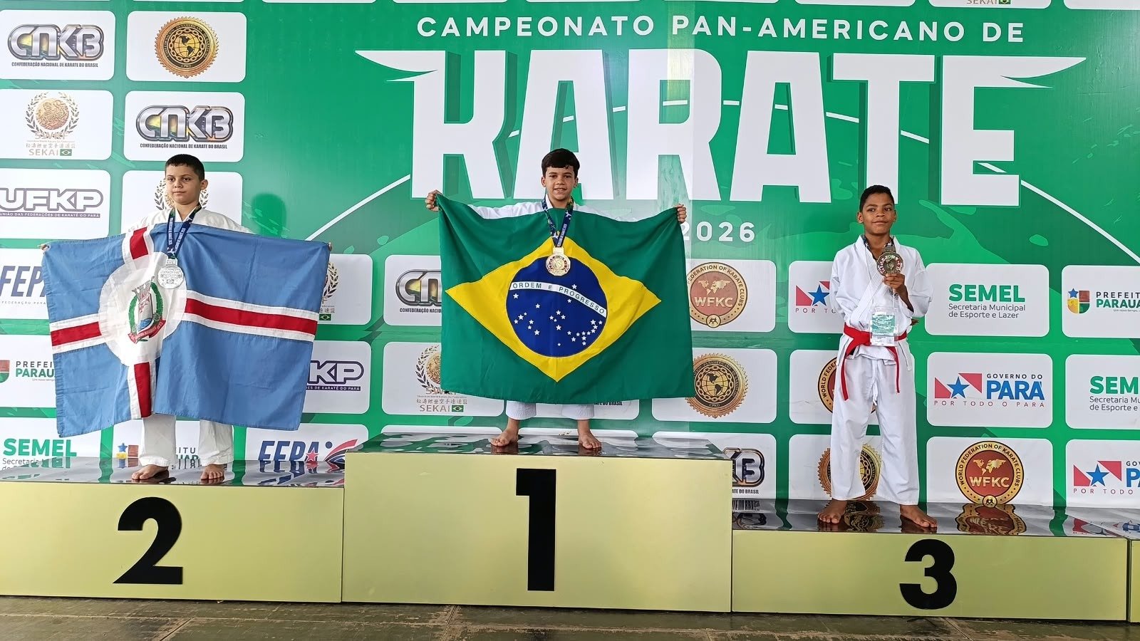 Luccas Martins conquista ouro e prata no Pan-Americano de Karatê no Pará