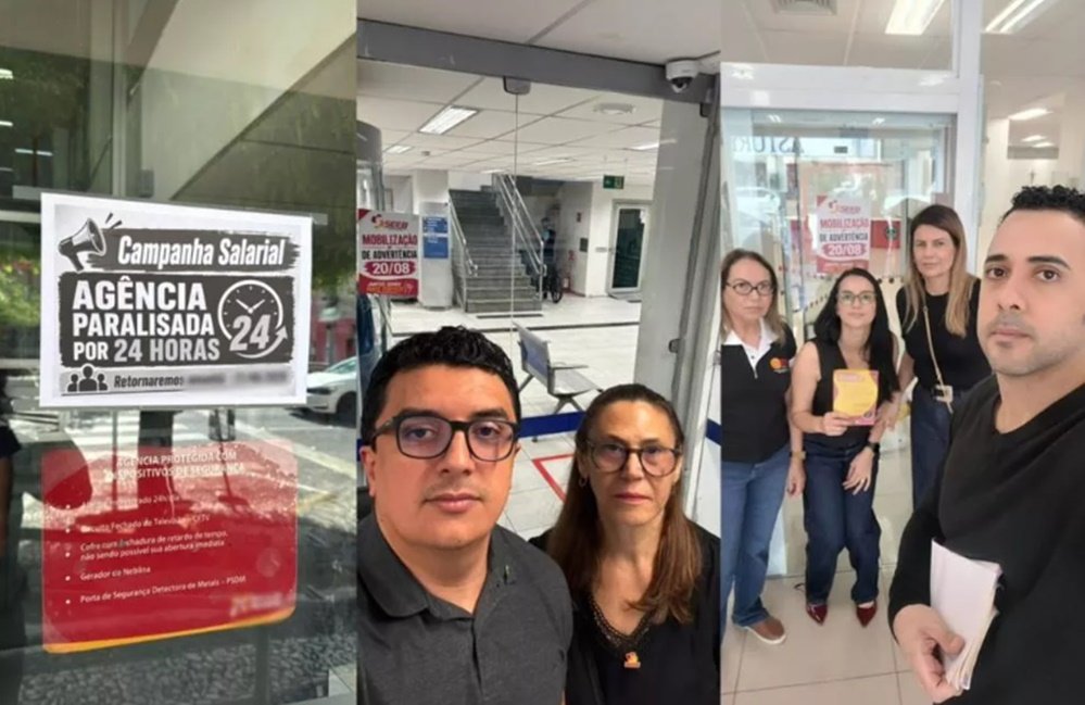 Bancários de Patos e região aprovam greve no Banco do Brasil e na Caixa a partir de segunda-feira (14)