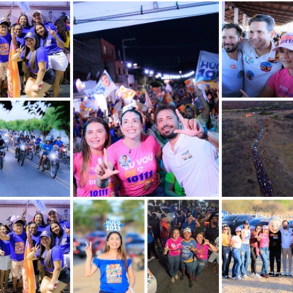 Comício e Carreata do grupo do prefeito Heitor Campos leva multidão às ruas de Cacimba de Areia